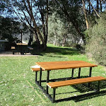 Picnic area near the tennis courts