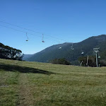 Walking under the chairlift