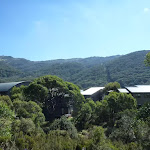 Looking over the Thredbo Leisure centre from the Pipeline Path