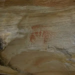 Red hand at Red Hands Cave
