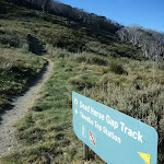 Dead Horse Gap track sign
