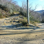 One of several hair-pin bends in Schlink Trail