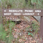 Resolute, West Head sign