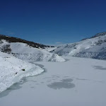 The icy Guthega Pondage