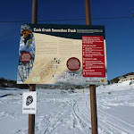 Rock Creek Snowshoe track information sign