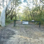 Locked gate on western end of  Perimeter Trail