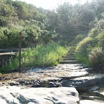 Steps leading out of Little Congwong Beach