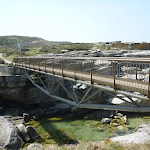 Metal bridge to Cape Banks in Botany Bay National Park