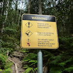 Remote area warning sign