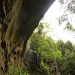 Gap Creek Falls from underneath the arch in the Watagans