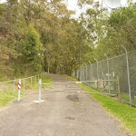 Locked gate on the walk to Mt Sugarloaf summit, near Newcastle