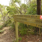 Sign above Galson Gorge Climb
