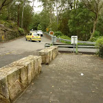 Parking area at Galston Gorge Trackhead