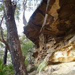Cliff formations along the bushtrack