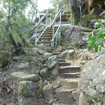 Staircase on northern side of Sams Creek valley
