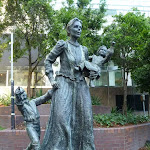 Statue in Jessie Street Gardens