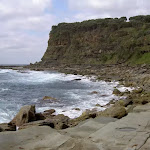 A view along the coast from Figure of 8 Pools Track