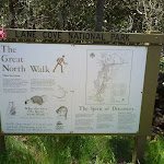 The Great North Walk sign at Max Allen Drive