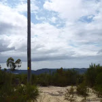 Valley view from power pole