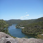 View over Berowra Waters from the top of the ridge