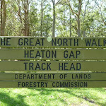 Heaton Gap Track Head sign