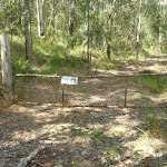 A gate on the Bumble Hill Dray track south of Yarramalong