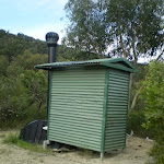 The dunny at Kingfisher pool campsite