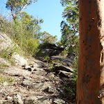 Steep rock track beside Woy WOy Landfill