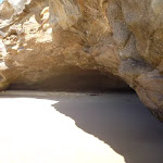 Large deep cave at Caves Beach Caves