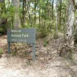 Wallarah National Park sign on the coastal track