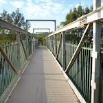 Belmont Lagoon foot bridge over the creek