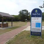 Webb Park sign, in Redhead and near the Owens Walkway