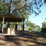 Shelter at Lookout Road Picnic Area in Blackbutt Reserve
