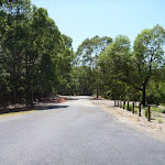 Sealed road in the Richley Reserve Car Park in Blackbutt Reserve
