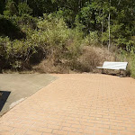 Metal seat on Zig Zag trail in Green Point Reserve