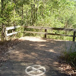 Timber fencing on Zig Zag trail in Green Point Reserve