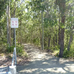 Sign near Leichhardts Road in Green Point Reserve