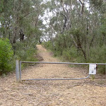Gate at beginning of Fortress Ridge Trail