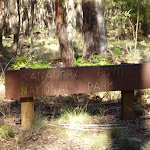 Metal Kanangra Boyd National Park Sign on the Black Range