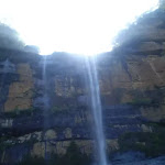 Waterfall above National Pass