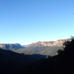 View from track beneath Govetts Leap lookout
