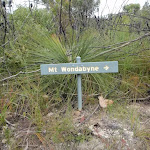 Sign to Mt Wondabyne