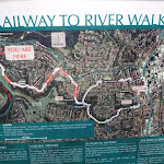 Rail to River walk sign