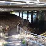 Footpath under Epping road Bridge and Lane Cove river