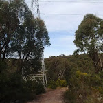 service trail winding under powerlines