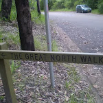 Great North Walk sign beside road