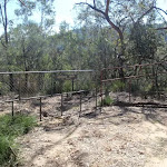 Gate at end of service trail