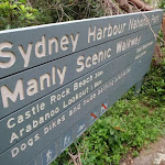 Sign along the Manly Scenic Walkway