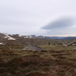 view across the mountain range
