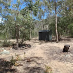Pit Toilet at Running Waters Camping area